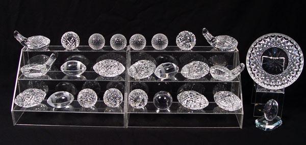 Appraisal: WATERFORD GLASS COMMEMORATIVE BALLS CLUBS To include golf balls ''