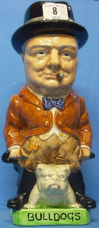 Appraisal: Burleigh Ware Toby Jug John Bull Churchill height cm