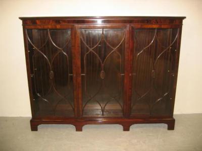 Appraisal: A MAHOGANY DISPLAY CABINET early th century of oblong form