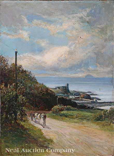 Appraisal: John Smart R S A Scottish - Seaside oil on