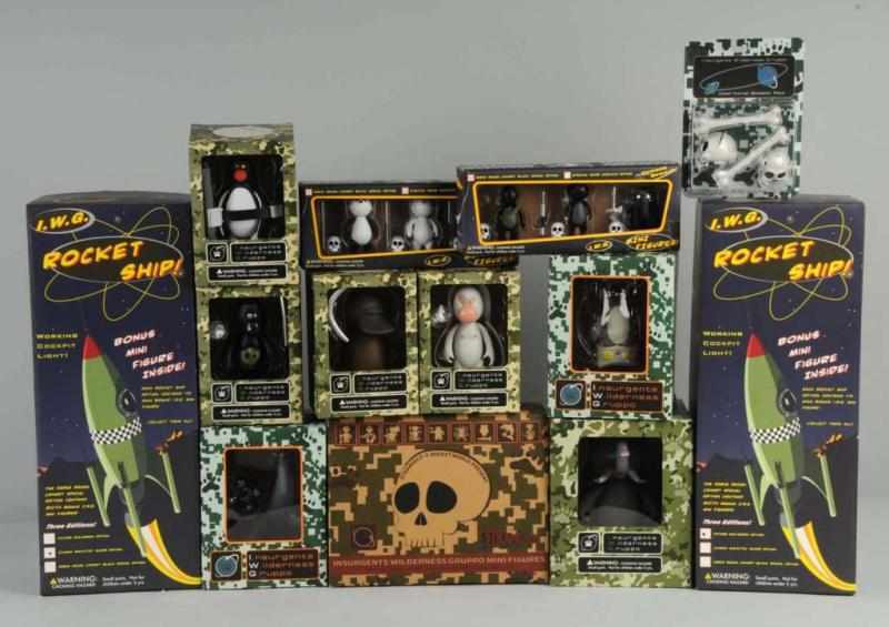 Appraisal: Lot of I W G Vinyl Figures Description Large Lot