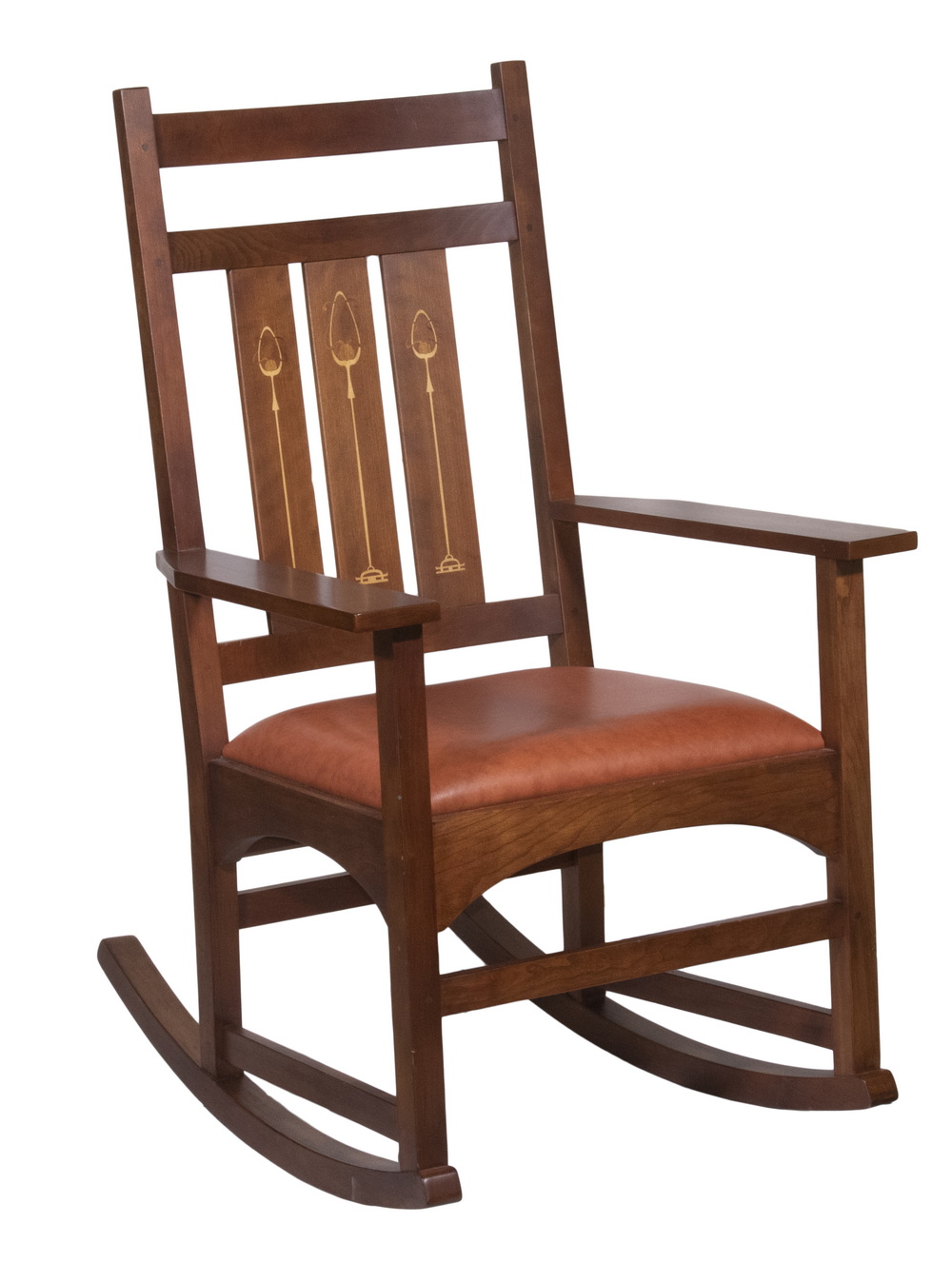 Appraisal: STICKLEY HARVEY ELLIS ROCKING CHAIR Contemporary Solid Cherry Rocking Chair