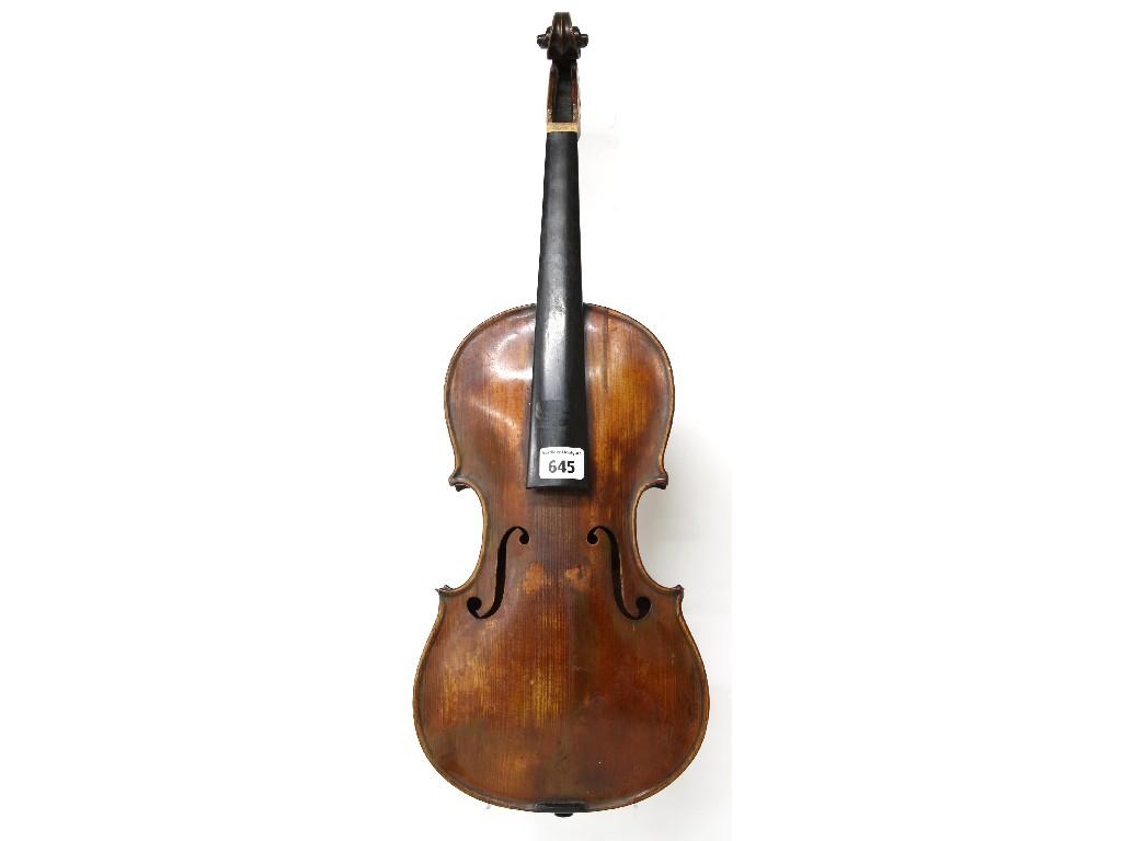 Appraisal: Violin circa cm