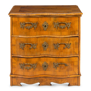 Appraisal: A German or Austrian Burl Walnut Commode Early th Century