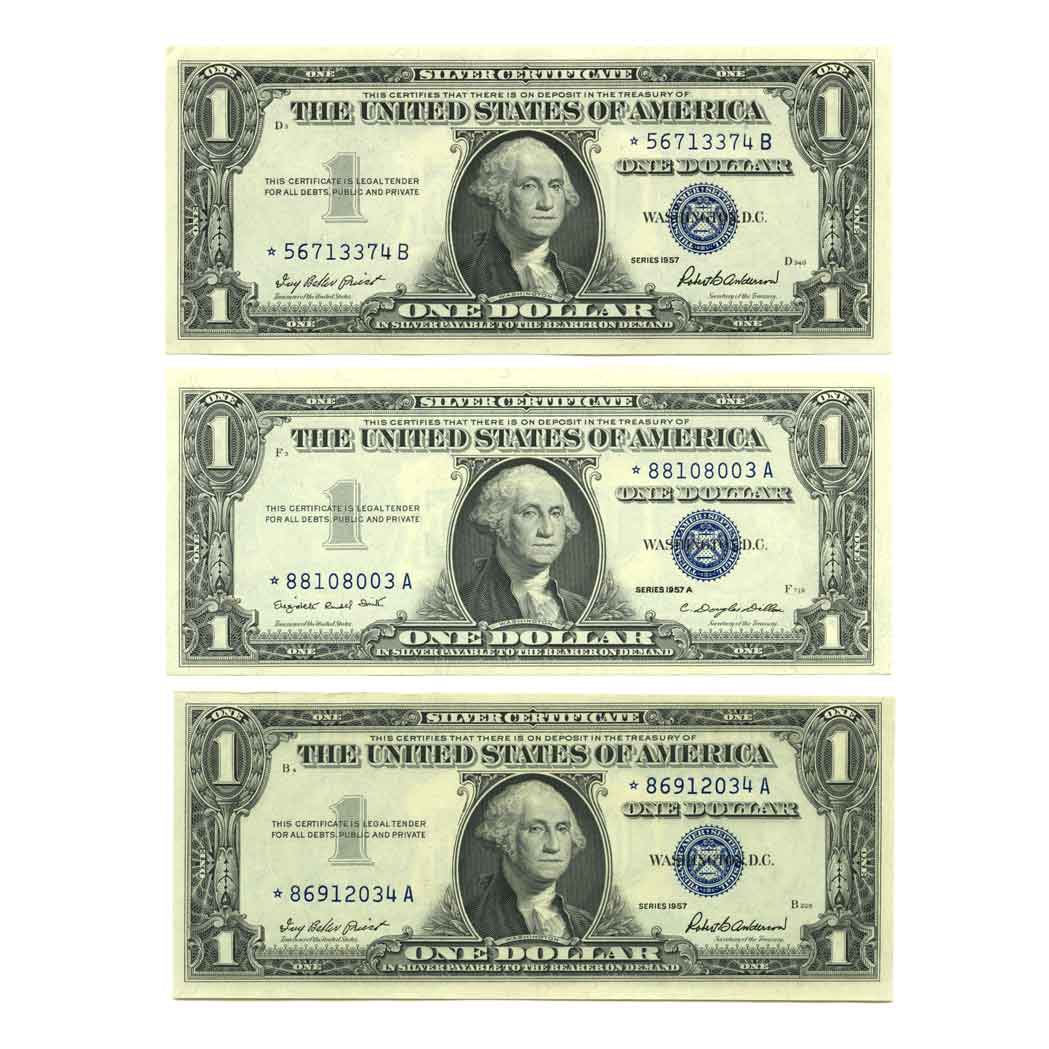 Appraisal: Silver Certificates Fr and Star Notes Choice Uncirculated group of