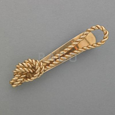 Appraisal: VAN CLEEF AND ARPELS NY K GOLD TIE BAR Designed