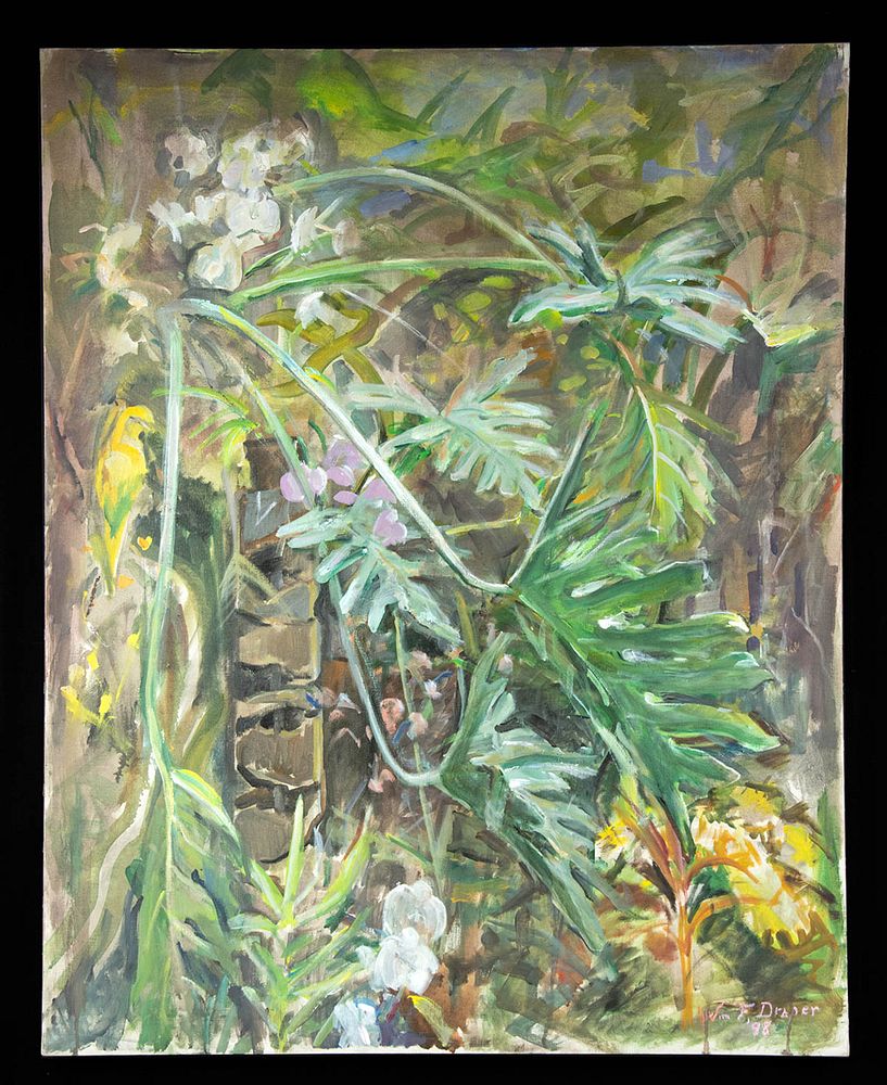 Appraisal: Signed William Draper Painting - Indoor Garden William Franklin Draper