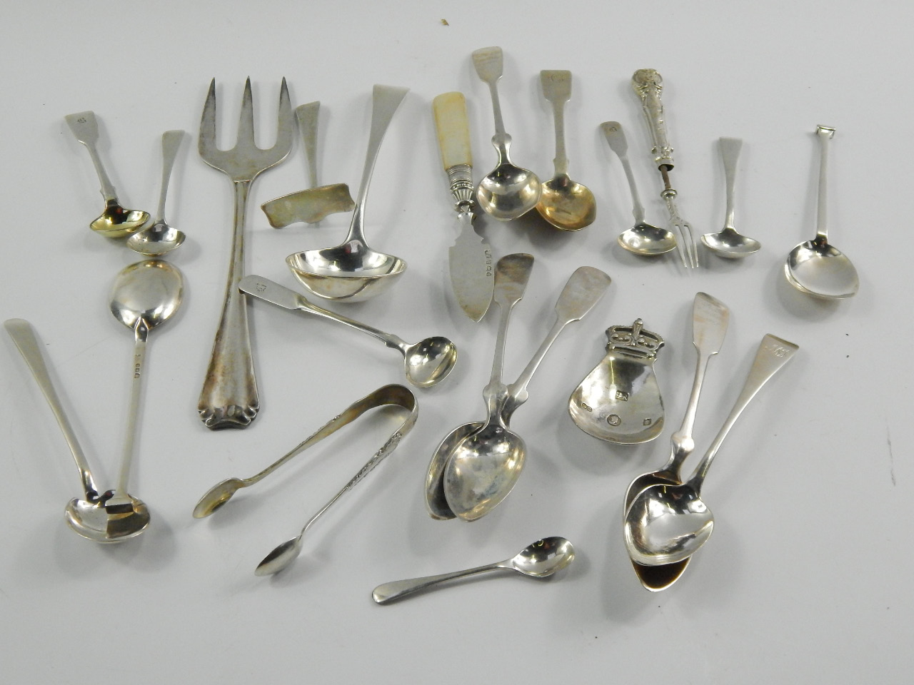 Appraisal: A quantity of George III and later silver flatware including