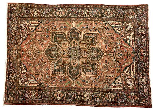 Appraisal: SERAPI RUG Persia late th century in russet green and