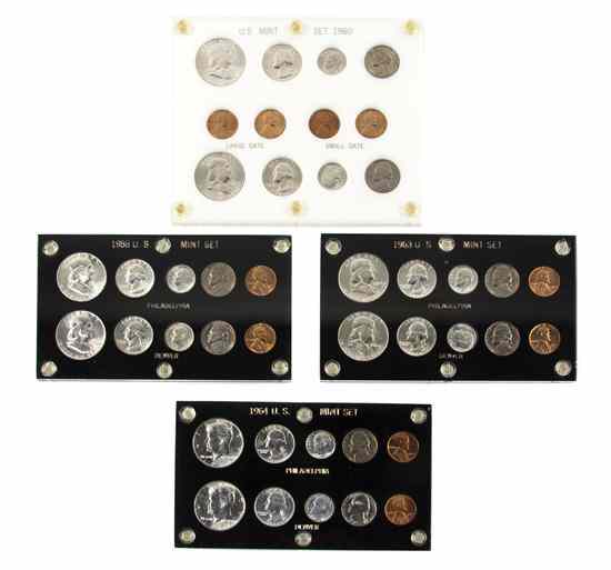 Appraisal: A Group of U S Uncirculated Year Sets each including