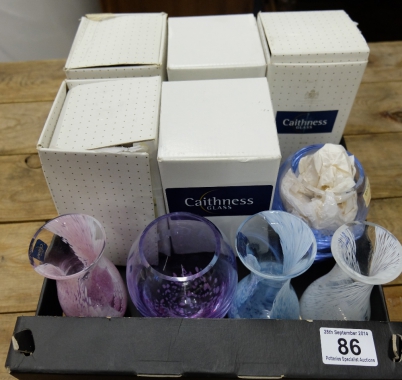 Appraisal: A Collection of Glassware to include Caithness Boxed Vases