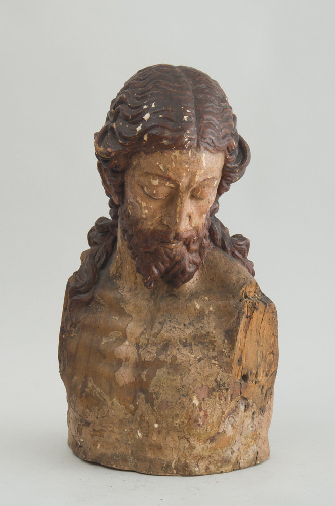 Appraisal: ATTRIBUTED TO FRANCESCO DA SANGALLO - BUST OF CHRIST Carved