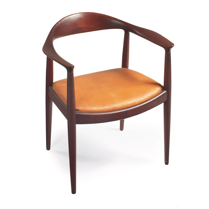 Appraisal: Hans Wegner ''The'' Round chair by Johannes Hansen Denmark s