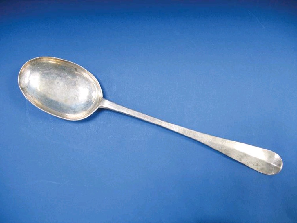 Appraisal: AN EARLY TH CENTURY HASH SPOON of Hanoverian pattern the