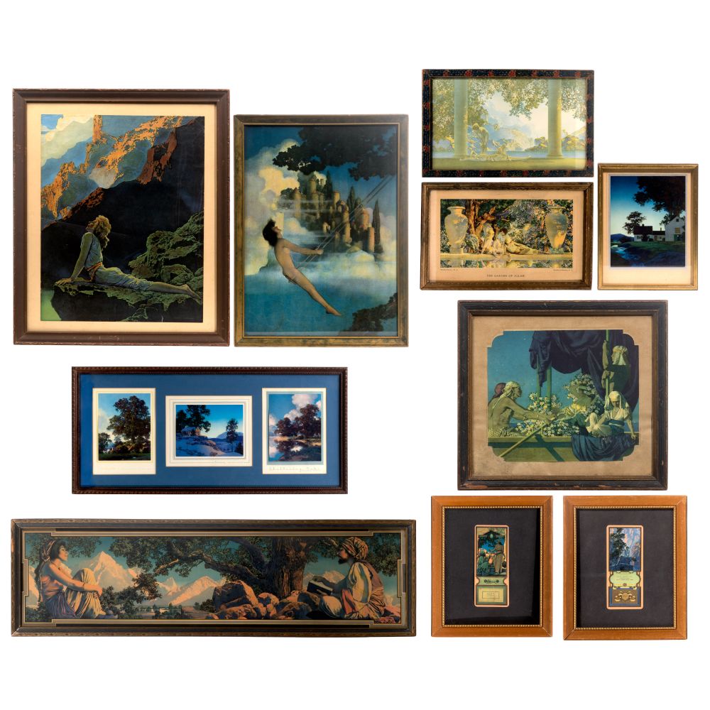 Appraisal: MAXFIELD PARRISH AMERICAN - PRINT COLLECTION offset lithographic items including