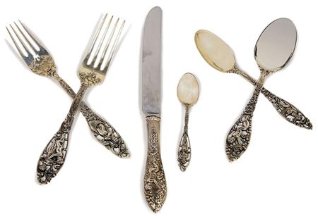 Appraisal: Dominick Haff Sterling Silver Flatware Service Together with Twelve Reed