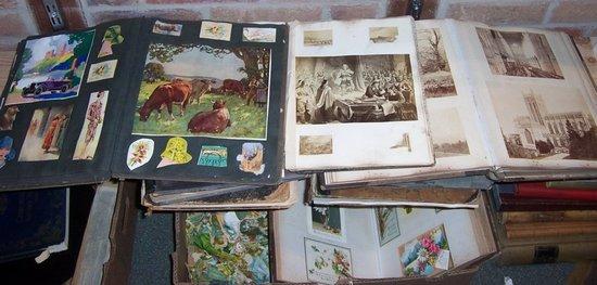 Appraisal: A quantity of Victorian and later scrapbooks photograph albums etc