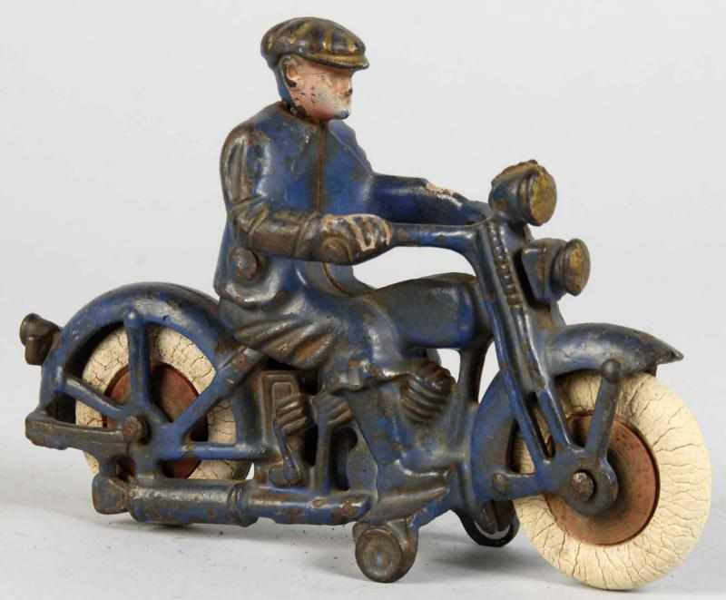 Appraisal: Cast Iron Hubley Harley Civilian Motorcycle Toy Description American Original