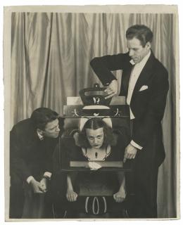 Appraisal: Neff Bill and Jimmy Stewart Decapitation Illusion Photograph N p