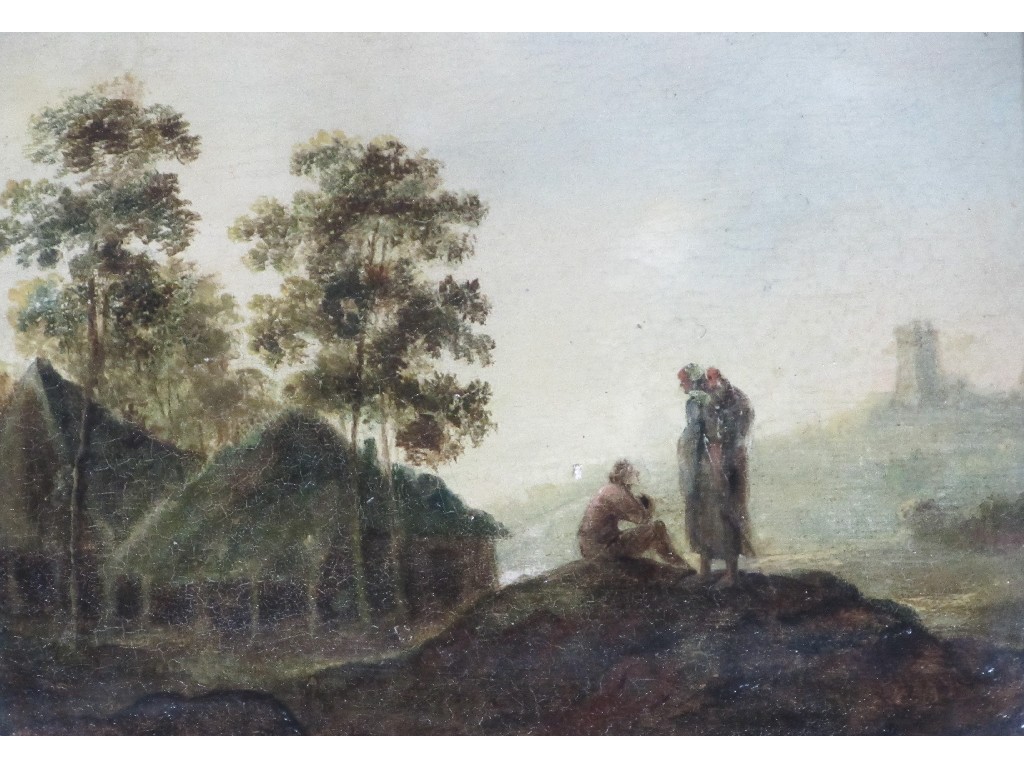 Appraisal: AFTER JAN JOSEPH VAN GOYEN - TWO FIGURES ON A