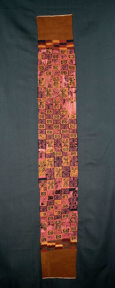 Appraisal: Proto Nazca Polychrome Textile Sash Originally Listed At Pre-Columbian South