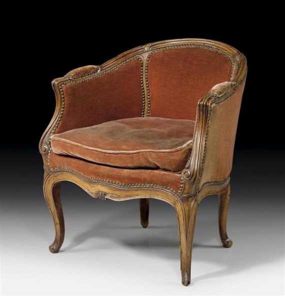 Appraisal: BERGERE EN GONDOLE Louis XV Paris th th century Shaped