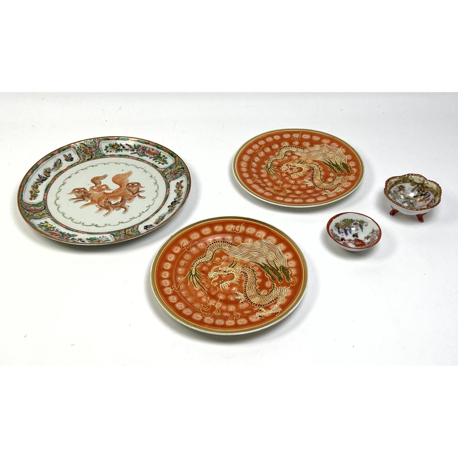 Appraisal: pcs Chinese Porcelain Plates H x W x D H