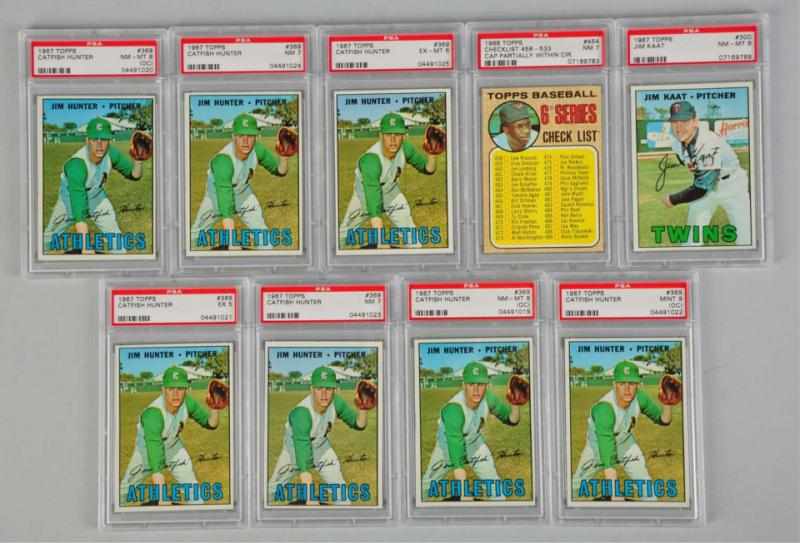 Appraisal: Lot of Topps PSA Graded Cards Description Includes no checklist