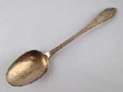 Appraisal: Irish provincial silver A brightcut Celtic point tablespoon marks WT