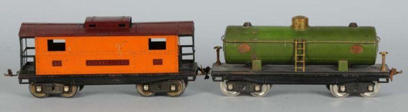 Appraisal: Lionel No Standard Gauge Freight Cars Description Pre-war Includes orange