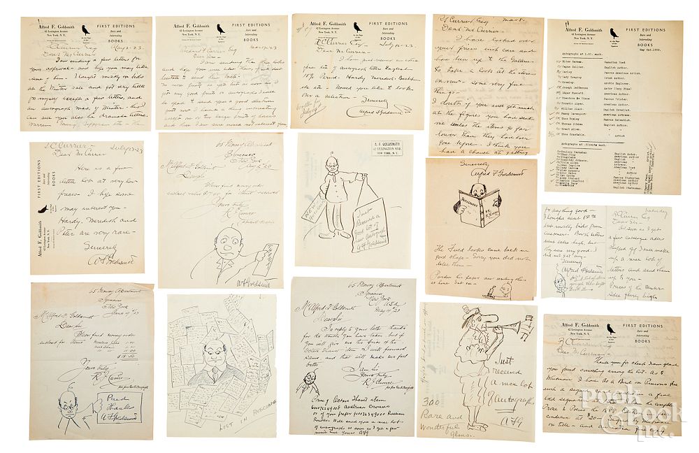 Appraisal: Collection of fifteen Alfred F Goldsmith letters Collection of fifteen