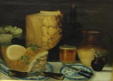 Appraisal: PEALE Oil on Canvas Still Life Signed lower right faintly