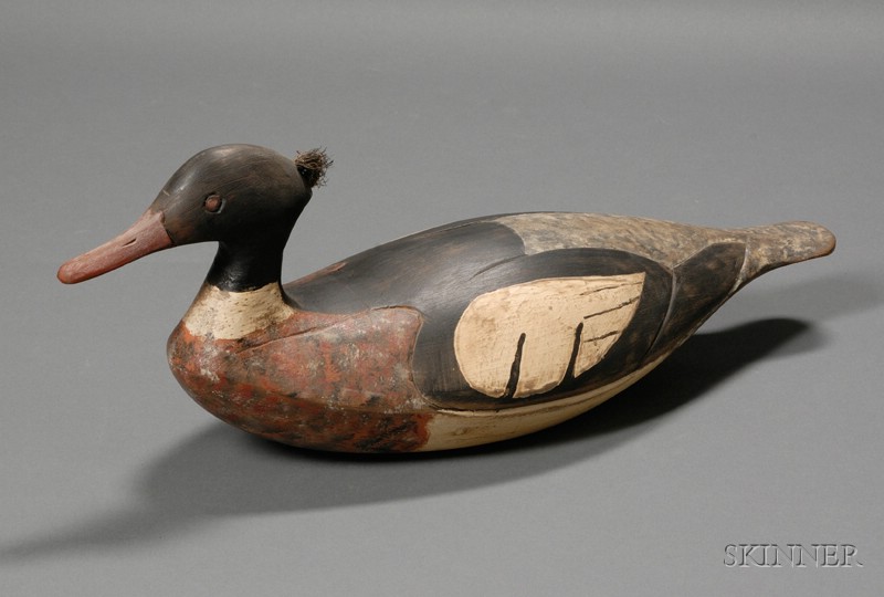 Appraisal: Red-breasted Merganser Decoy George R Huey - Friendship Maine early