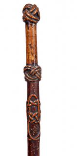 Appraisal: Masonic Nautical Type Folk-Art Cane Ca Late th Century A