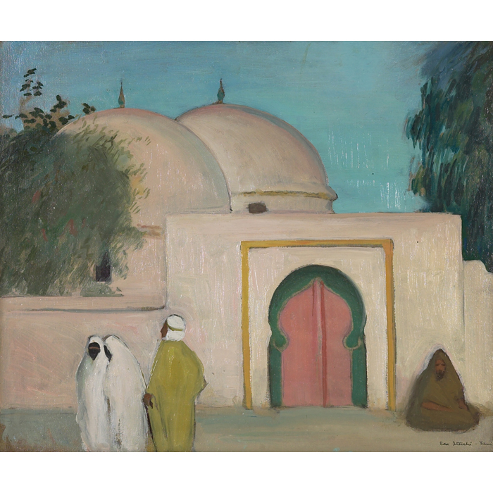 Appraisal: Eda Elisabeth Sterchi American b Un Marabout Tunis c oil