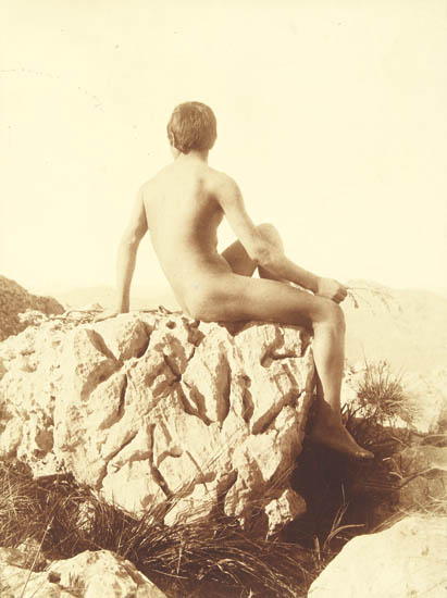 Appraisal: VON GLOEDEN WILHELM - Pair of studies of nude boys