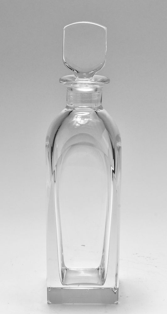 Appraisal: Orrefors Colorless Glass Decanter with Stopper Orrefors colorless glass decanter