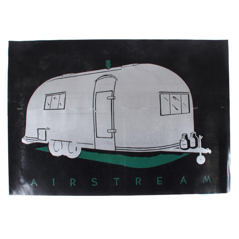 Appraisal: VINTAGE HATCH SHOW PRINT AIRSTREAM ADVERTISING POSTER SILVER AND GREEN