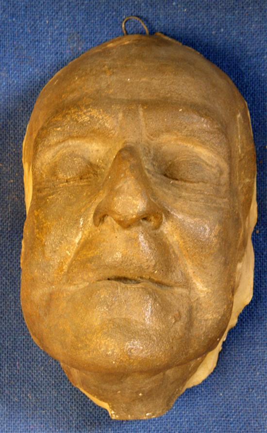 Appraisal: Plaster death mask of the artist Henry Tonks - with