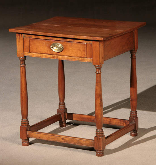 Appraisal: Chippendale Cherry Tavern Table Probably Pennsylvania Last Quarter th Century