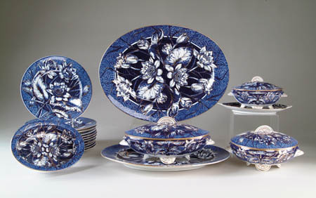 Appraisal: -PIECE SET PARTIAL DINNER SERVICE BY WEDGWOOD This blue and