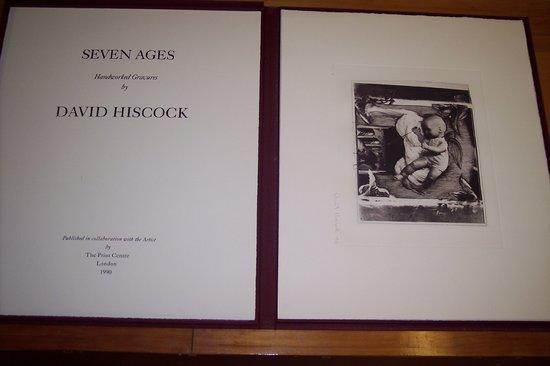 Appraisal: David HiscockSeven Agesa folio containing seven hand worked gravures edition