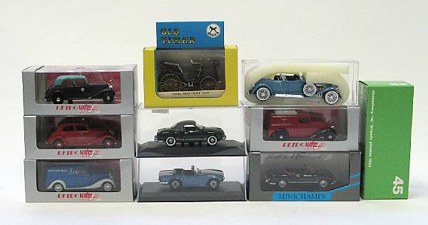 Appraisal: Accumulation of rd scale cars Lot includes large group of