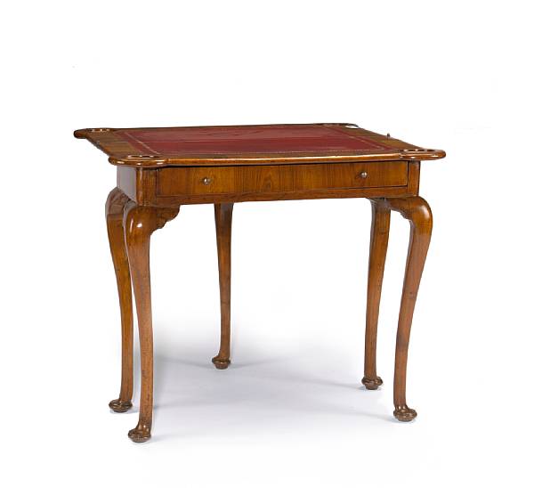 Appraisal: An Italian Rococo inlaid walnut games table mid th century