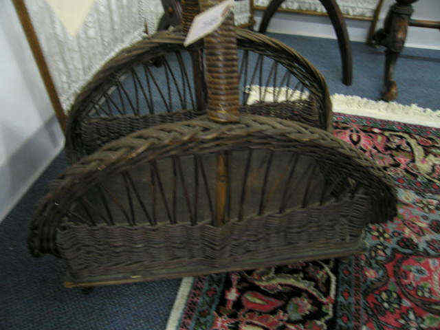 Appraisal: Wicker Magazine Rack