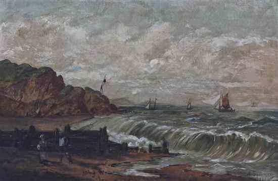 Appraisal: A Sommer th century Waves Breaking oil on canvas signed