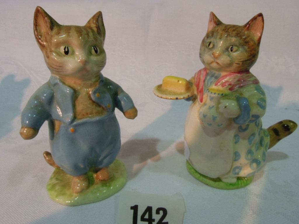 Appraisal: Two Beswick Beatrix Potter figures of Tom Kitten and Ribby