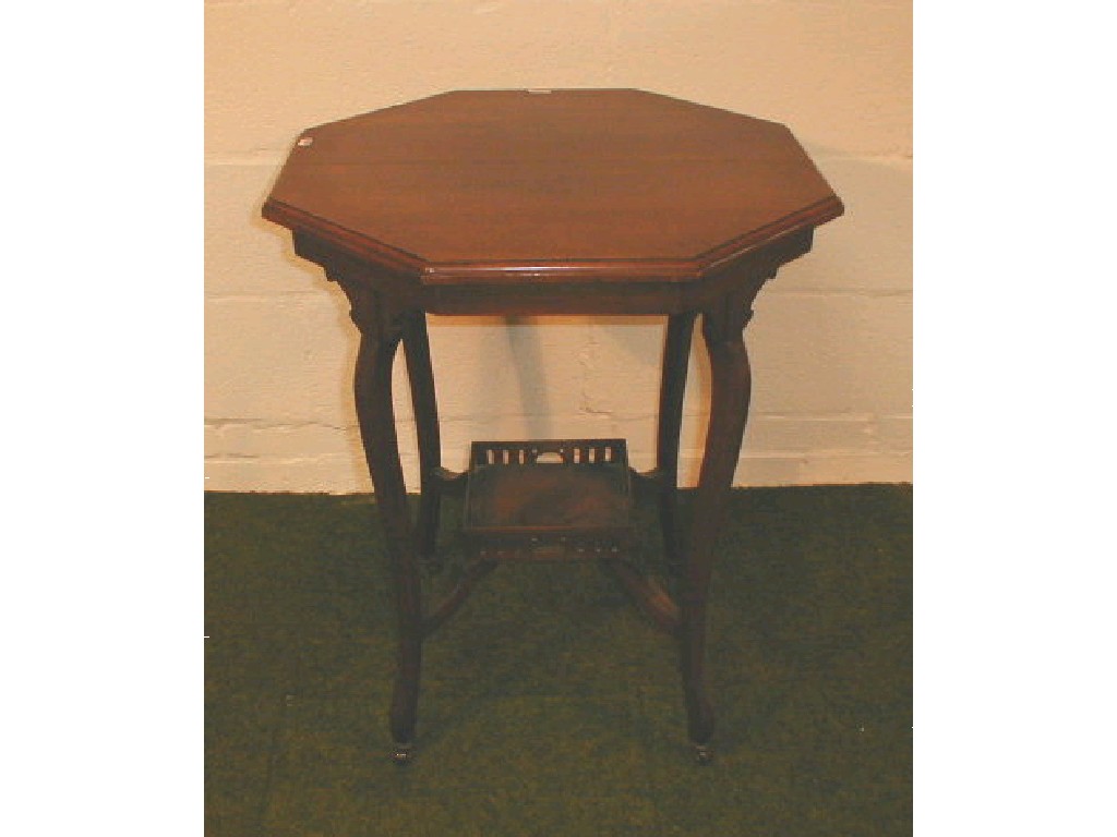 Appraisal: An Edwardian walnut window table with galleried undershelf a wing