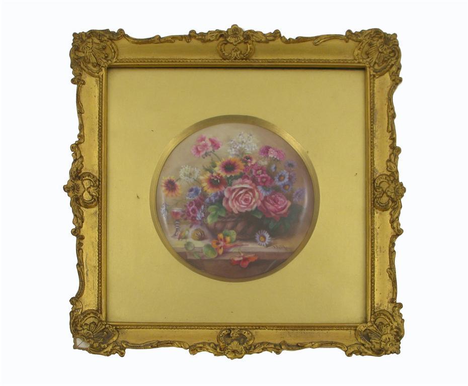 Appraisal: A Royal Worcester circular plaque