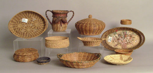 Appraisal: Group of twelve Native American Seminole baskets to include a